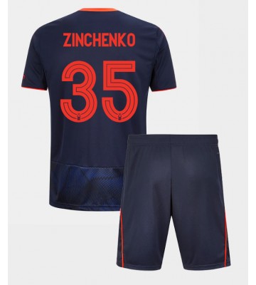 Nottingham Forest Oleksandr Zinchenko #35 Dětské Alternativní Dres 2025-26 Krátký Rukáv (+ trenýrky)